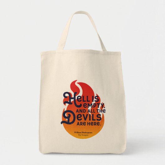 Tote Bag L'enfer de William Shakespeare est vide (Devant)