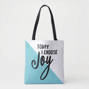 Tote Bag L'énonciation inspirée choisissent la joie