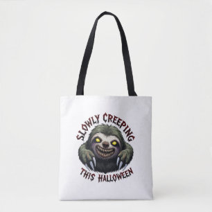 Tote Bag Lentement Creeping Cette Halloween - Sloth Déplais
