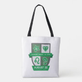 Tote Bag Leo Birthday Crest™ for August 1-22 (Dos)