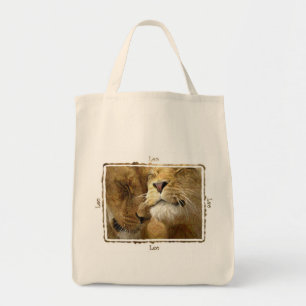 Tote Bag Leo - Lions au crayon de couleur