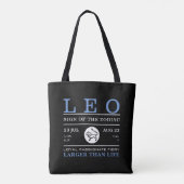 Tote Bag Leo Sign of the Zodiac, astrologie (Dos)