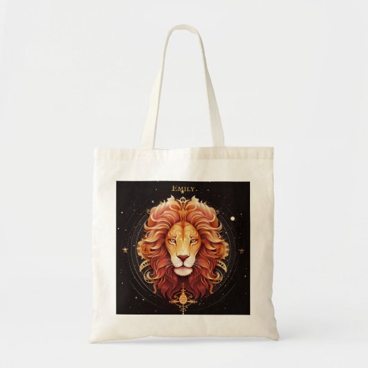 Tote Bag Leo Zodiac Ajouter Nom Juillet Août Anniversaire C (Devant)