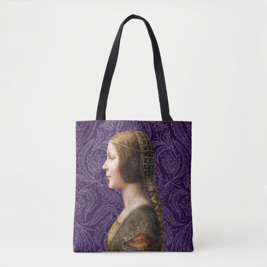 Tote Bag Leonardo da Vinci Portrait La Bella Principessa (Devant)