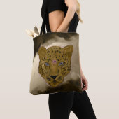 Tote Bag Leopard Avec Géode Brown (De près)