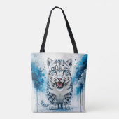 Tote Bag Léopard Blanc Féroce (Dos)