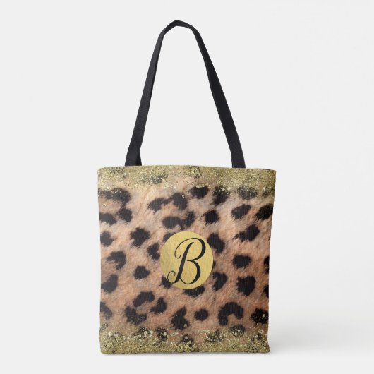 Tote Bag Leopard Cheetah Poster de animal Parties scintilla (Dos)