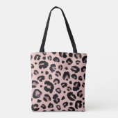 Tote Bag Léopard De Neige, Texture Dessinée À La Main. (Dos)