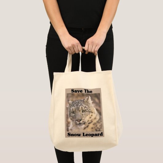 Tote Bag Léopard des neiges (Devant (produit))
