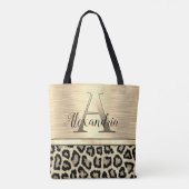Tote Bag Léopard d'or chatoyant (Dos)
