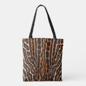 Tote Bag leopard fur background texture (Dos)