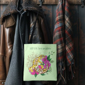 Tote Bag Léopard jaune Gecko Vert