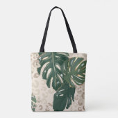 Tote Bag Leopard Monstera : Jungle Imprimer Vintage. (Dos)