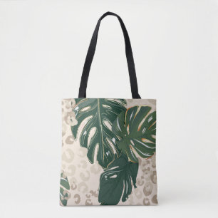 Tote Bag Leopard motif, poster de animal design transparent