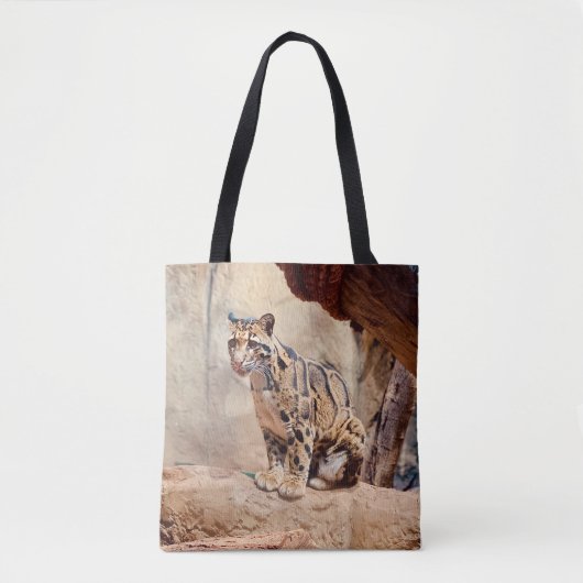 Tote Bag léopard nébuleux image nature faune exotique (Devant)