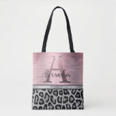 Tote Bag Léopard rose brillant (Devant)