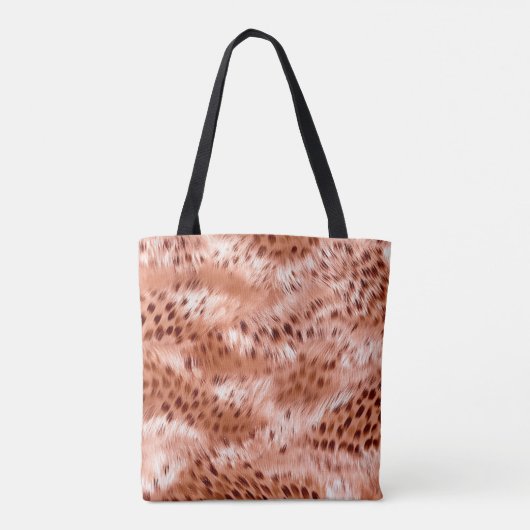 Tote Bag Léopard rose rose (Dos)