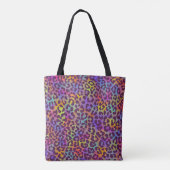 Tote Bag Leopard skin pattern. Repeating seamless animal ba (Dos)