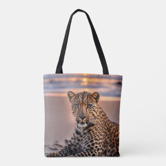 Tote Bag Léopard sur la plage (Dos)