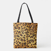 Tote Bag Leopard tendance : Motif de design de peau. (Dos)