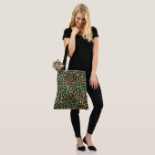 Tote Bag Léopard turquoise animalier (Sur le modèle)