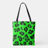Tote Bag léopard vert acide (Dos)