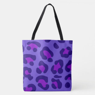 Tote Bag "Leopard violet électrique" Fourre-tout