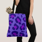 Tote Bag "Leopard violet électrique" Fourre-tout (De près)