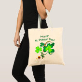 Tote Bag Leprechaun et Shamrock (Devant (produit))
