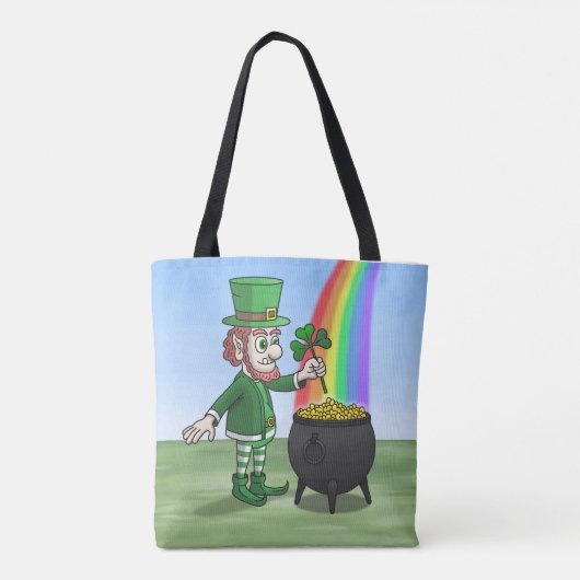 Tote Bag Leprechaun's pot full of gold St. Patrick's Day (Dos)