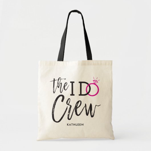 Tote Bag L'équipe de I Do| Nom personnalisé du mariage D.Ro (Devant)