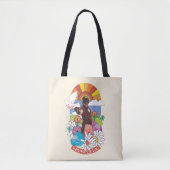 Tote Bag L'équipe du suicide | Fleurs et soleil Peacemaker (Devant)