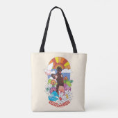 Tote Bag L'équipe du suicide | Fleurs et soleil Peacemaker (Dos)