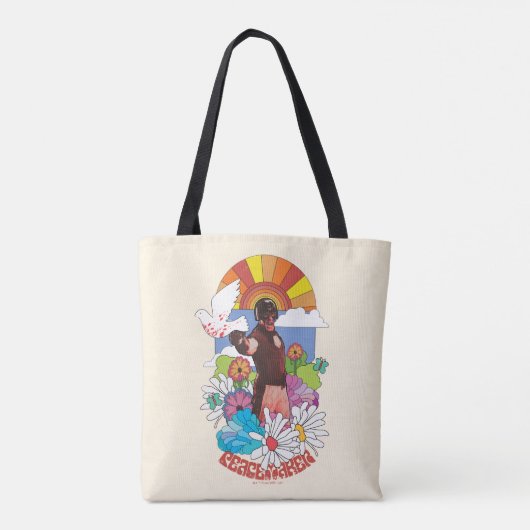 Tote Bag L'équipe du suicide | Fleurs et soleil Peacemaker (Dos)