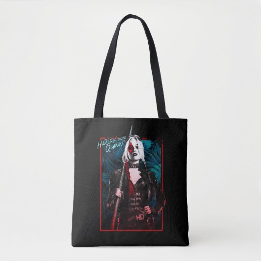 Tote Bag L'équipe du suicide | Harley Quinn & Green Ferns (Devant)
