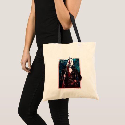 Tote Bag L'équipe du suicide | Harley Quinn & Green Ferns (Devant (produit))