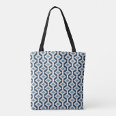 Tote Bag L'ère atomique a inspiré le motif géométrique (Dos)