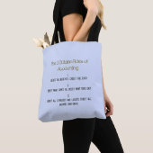 Tote Bag "Les 3 règles de comptabilité d'or" (De près)
