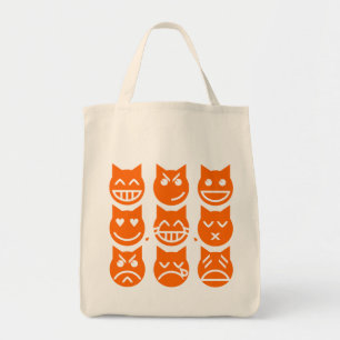 Tote Bag Les 9 vies du chat Emoji