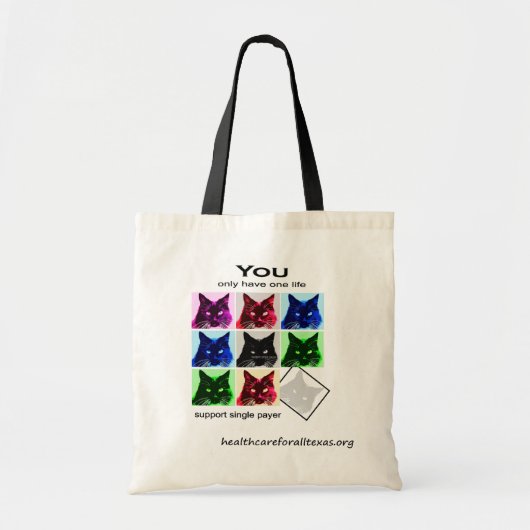 Tote Bag les 9 vies fourre-tout (Devant)