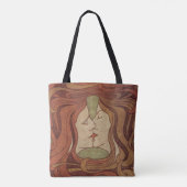 Tote Bag Les Amants - Élégance Art Nouveau (Dos)