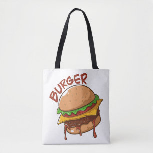 Tote Bag Les amateurs de hamburgers