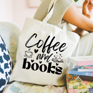 Tote Bag Les amateurs de livres et de café