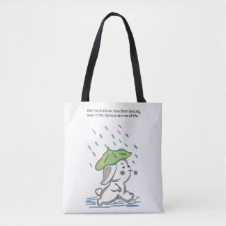 Tote Bag "Les âmes gentilles ne perdent jamais leur beauté,
