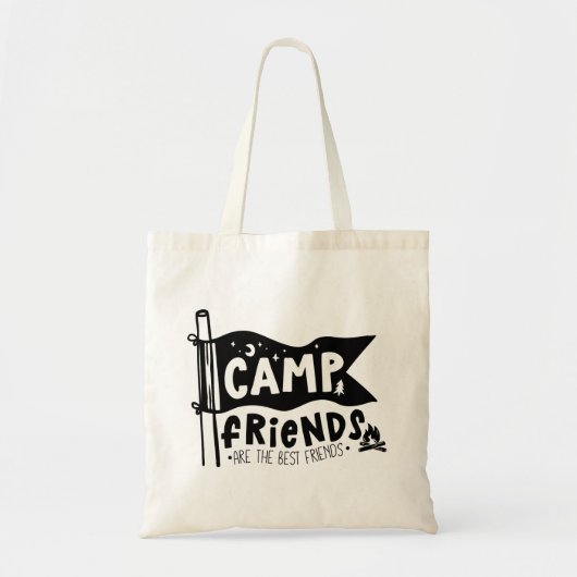 Tote Bag Les amis du camp sont les meilleurs amis (Devant)