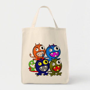 Tote Bag Les amis du monstre d'Halloween