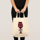 Tote Bag Les amis ne laissent pas le blanc Zin de boissons (Devant (produit))