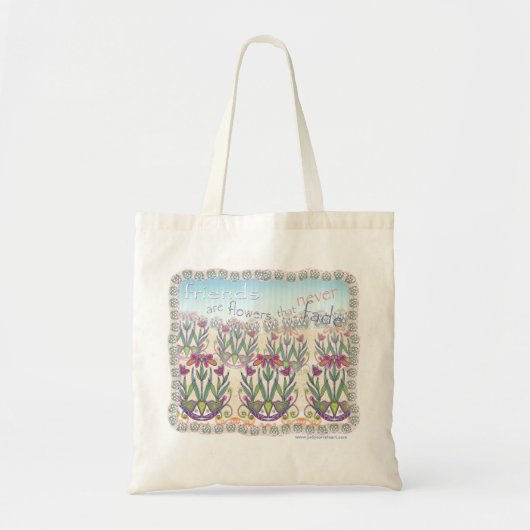 Tote Bag Les amis sont des fleurs fourre-tout (Devant)