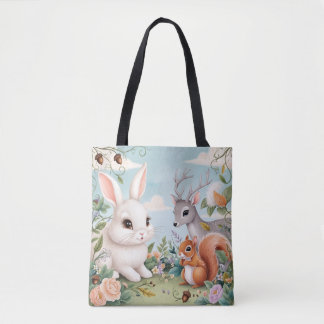 Tote Bag Les animaux mignons Épaule Fourre-tout