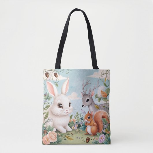 Tote Bag Les animaux mignons Épaule Fourre-tout (Devant)